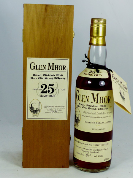 Glen Mhor 21 Years Vintage 1970 Cask No. 1164/1166