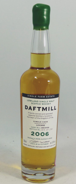 Daftmill 2006 Single First Fill Ex-Bourbon Barrel for Luvians #089/2006