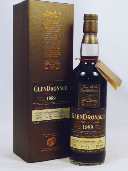 Glendronach 21 Jahre 1989 Cask 3314 PX Sherry Puncheon