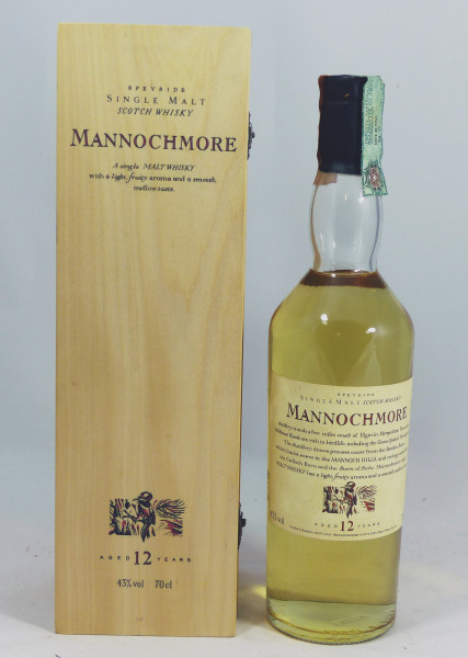 Mannochmore 12 Jahre Flora und Fauna Wooden Box
