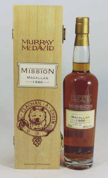 Macallan 18 years 1986 Murray MacDavid Mission Selection No. 5