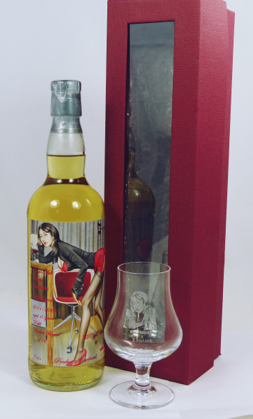 Single Malt Whisky Lowland 10Y 2011 SexyWhisky Private Art Edition 52.5% 12 Bottles Tasting Glas