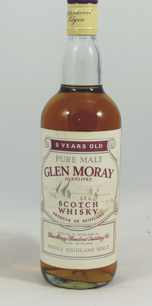 Glen Moray Glenlivet 8 Years old Pure Malt Dumpy Bottle 70's
