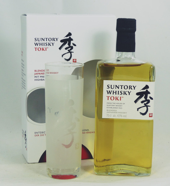 Suntory TOKI in Geschenkpackung mit Highball Glas-Copy
